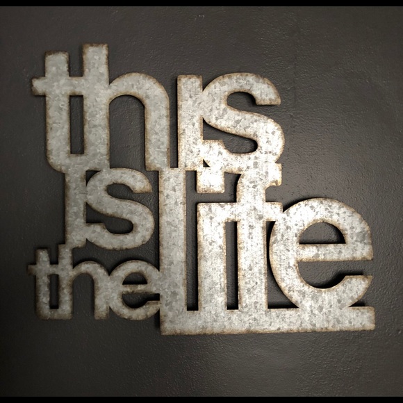 Other - XL Galvanized Metal Sign This Is The Life